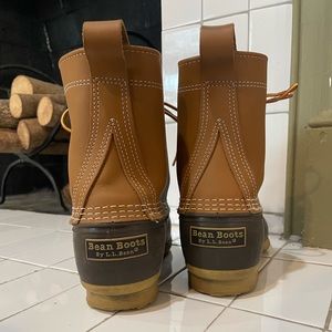 L.L. Bean Tan and Brown Bean Boots